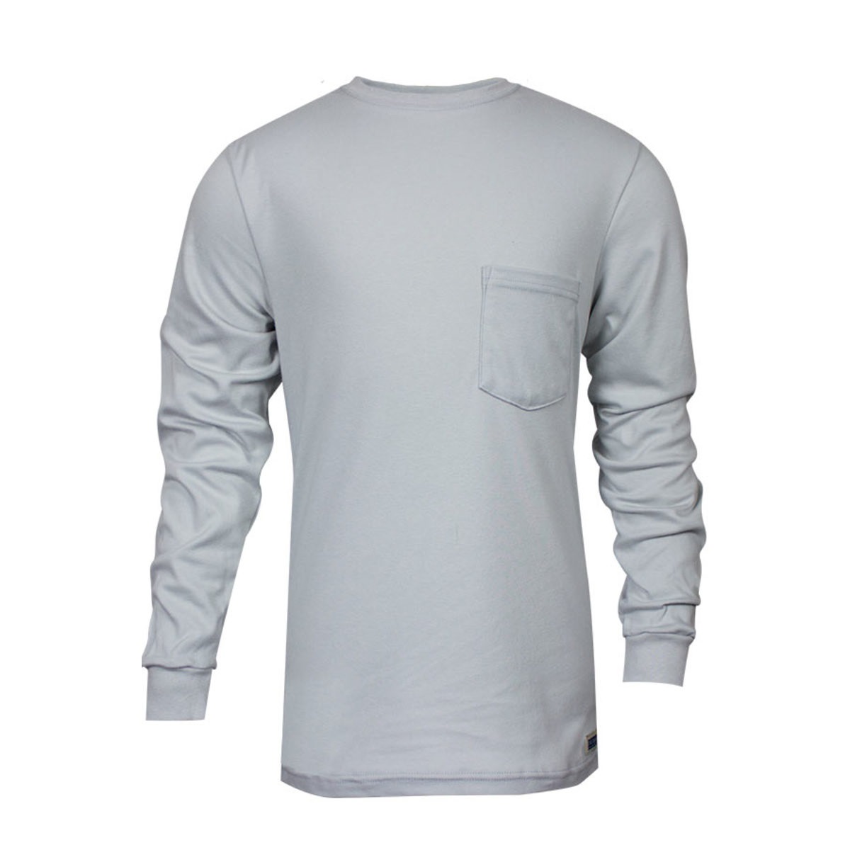 FR Classic Cotton Long Sleeve T-Shirt 100 Percent FR Cotton in Gray